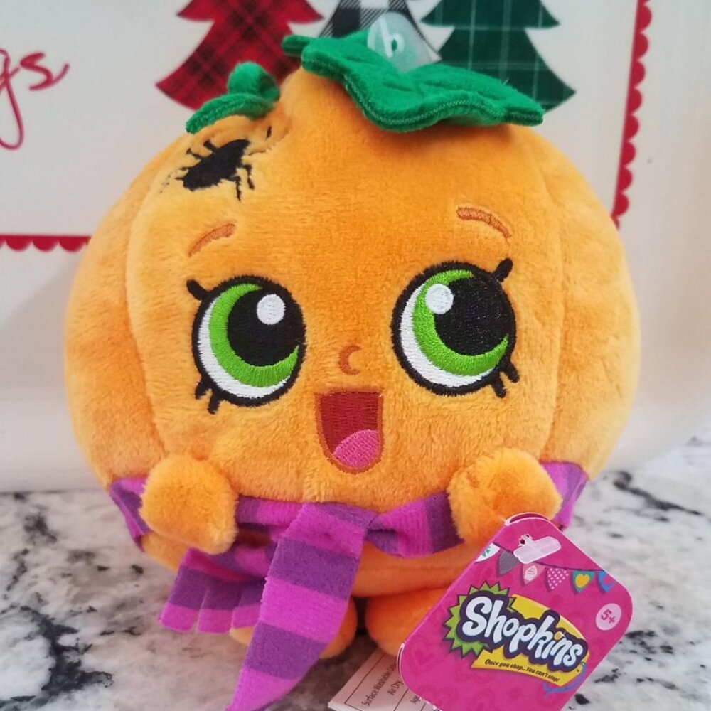 NWT RARE Shopkins Pumpkin Plush (Pumpkinella)